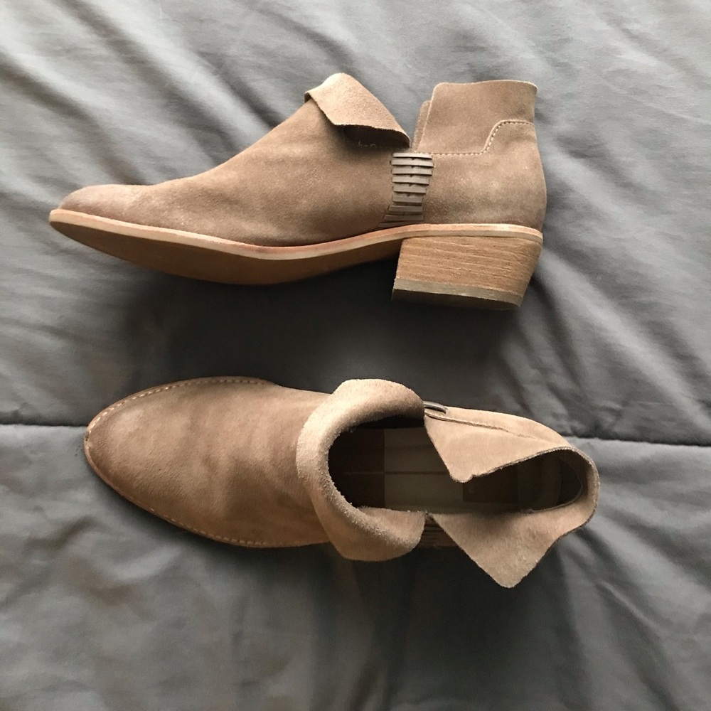Tan ankle booties